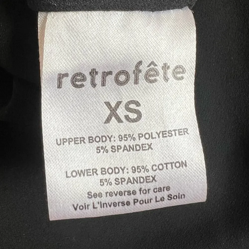 Retrofete Rowan Women’s Pleated Silver Chrome Off The Shoulder Bodysuit Size XS - Picture 11 of 14